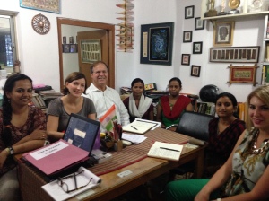 At the Kalamandir office in Jamshedpur, we met with these incredibly smart and inspiring women!